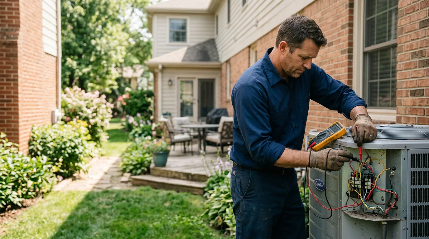HVAC technician working near Tamworth, NH